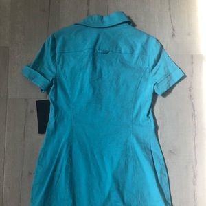 bebe Dresses - Beautiful Light Blue Safari Dress bebe Dresses - Beautiful Light Blue Safari Dress
